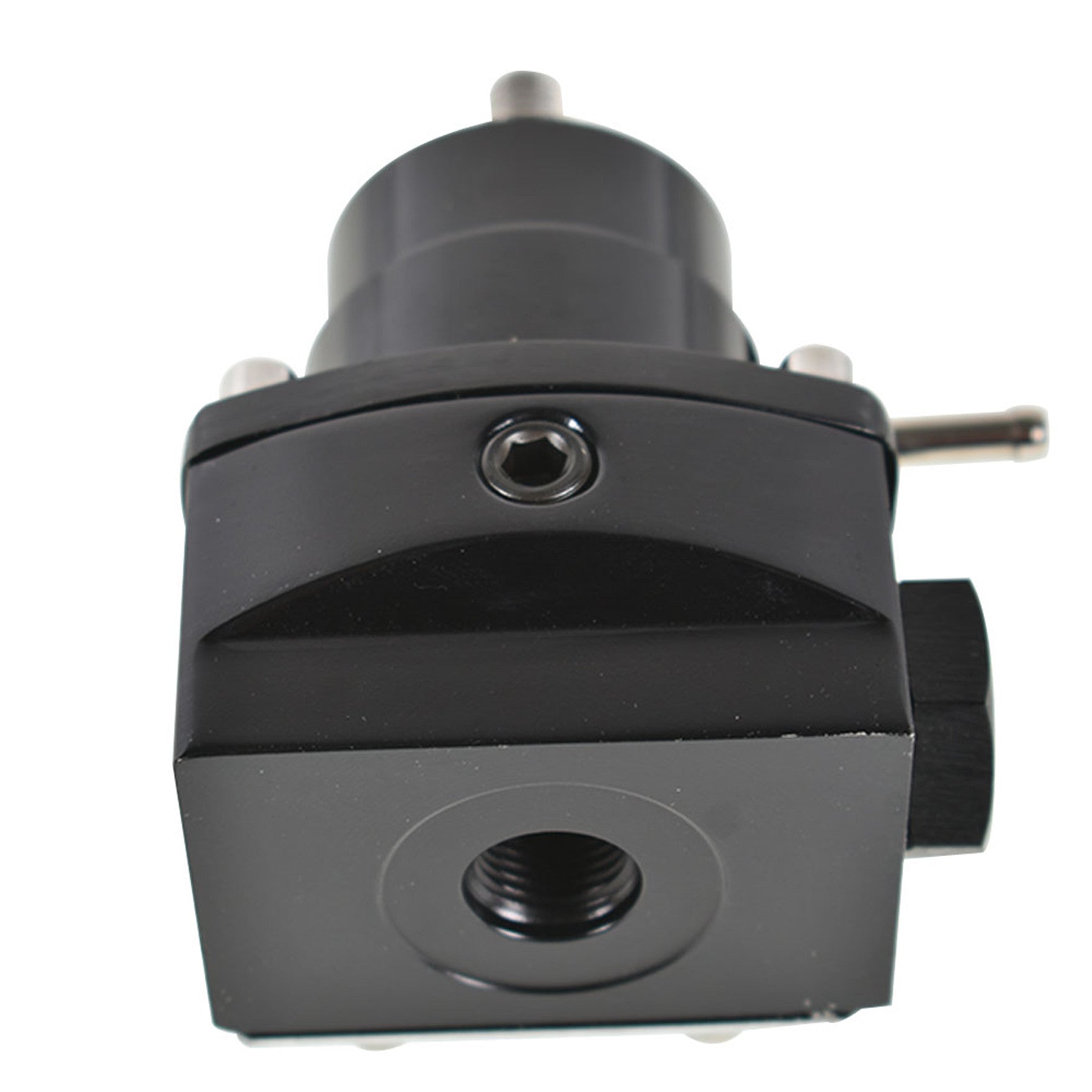 TOPPARTZ Adjustable Injected Bypass Fuel Pressure Regulator Universal 0-160 PSI AN6 Black