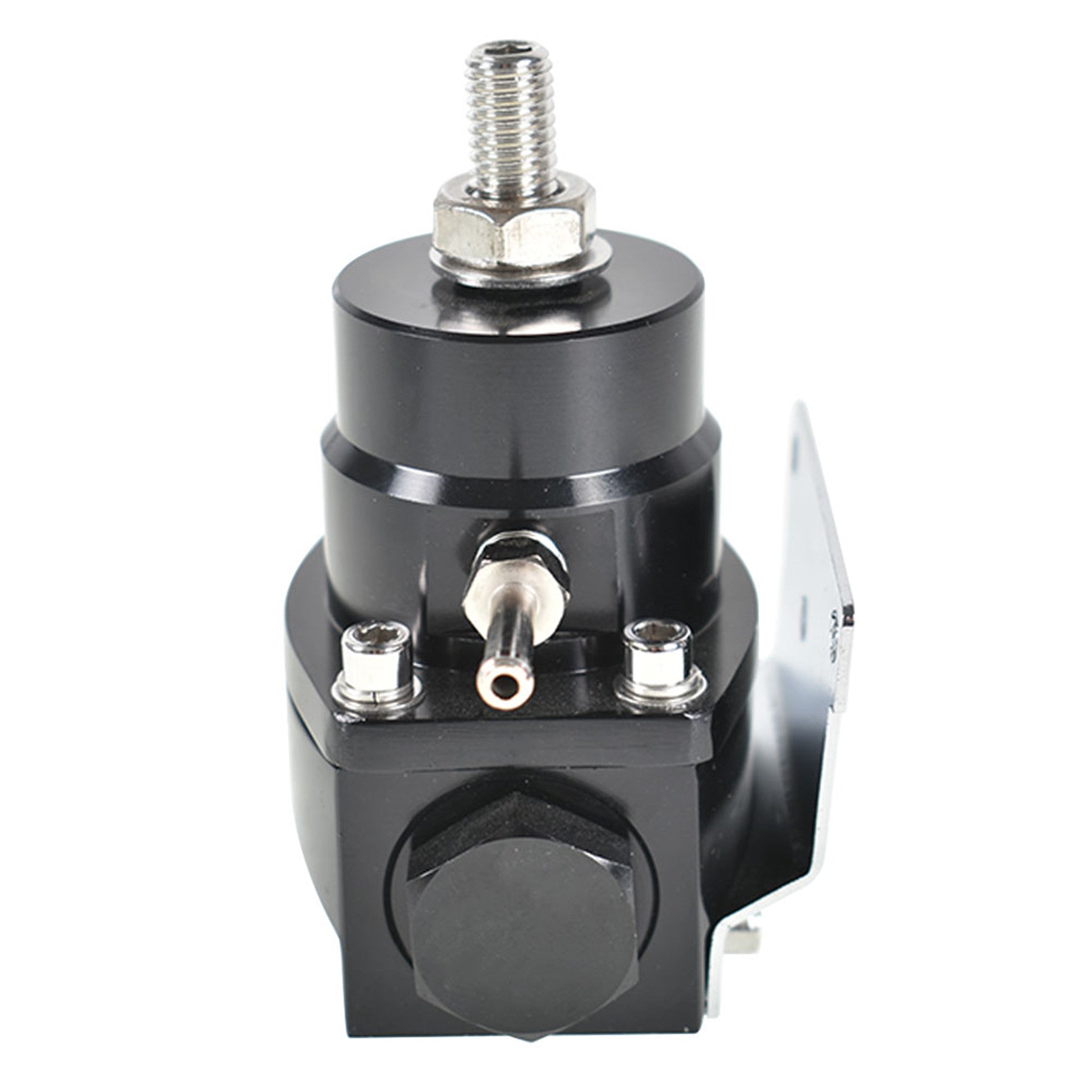 TOPPARTZ Adjustable Injected Bypass Fuel Pressure Regulator Universal 0-160 PSI AN6 Black