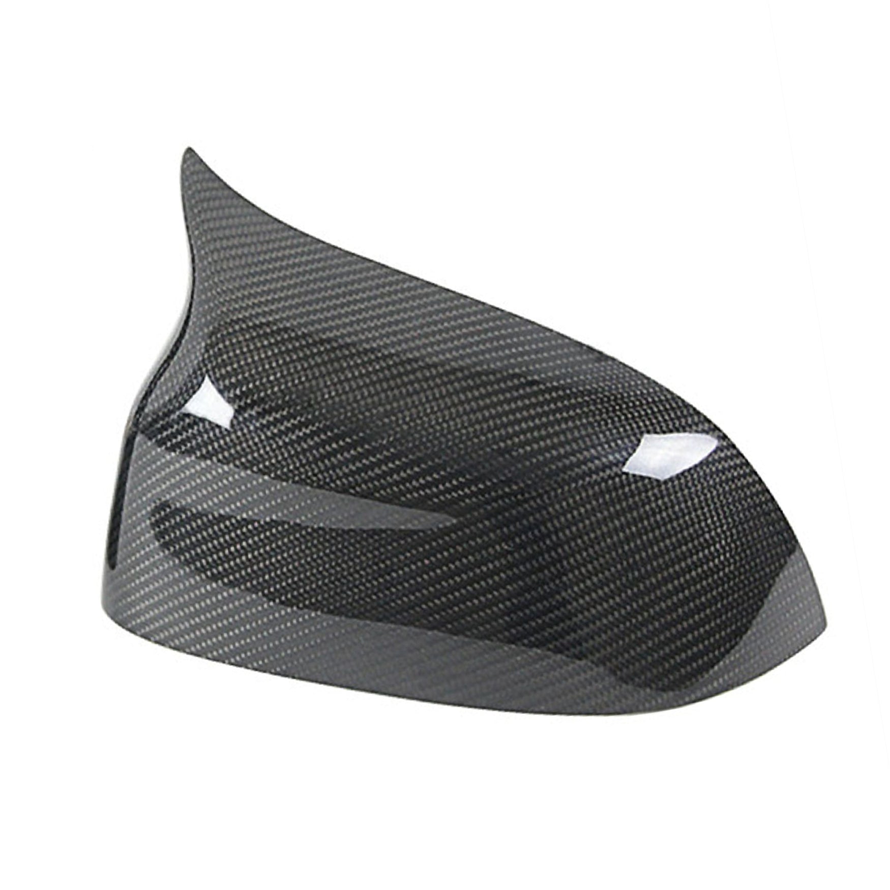 toppartz Black Carbon Fiber Look Side Mirror Cover Caps 1 Pair Left and Right Replacement for 2015-2018 X3 X4 X5 X6