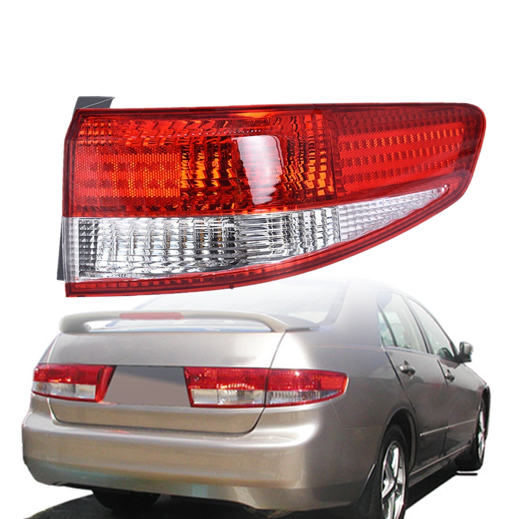 TOPPARTZ Brake Tail Light for 2003 2004 Honda Accord Right RH Outer Sedan Red
