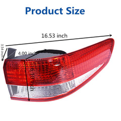 TOPPARTZ Brake Tail Light for 2003 2004 Honda Accord Right RH Outer Sedan Red