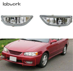 TOPPARTZ Bumper Fog Light Driving Lamp w/Bulb For 2001 2002 Toyota Corolla Clear