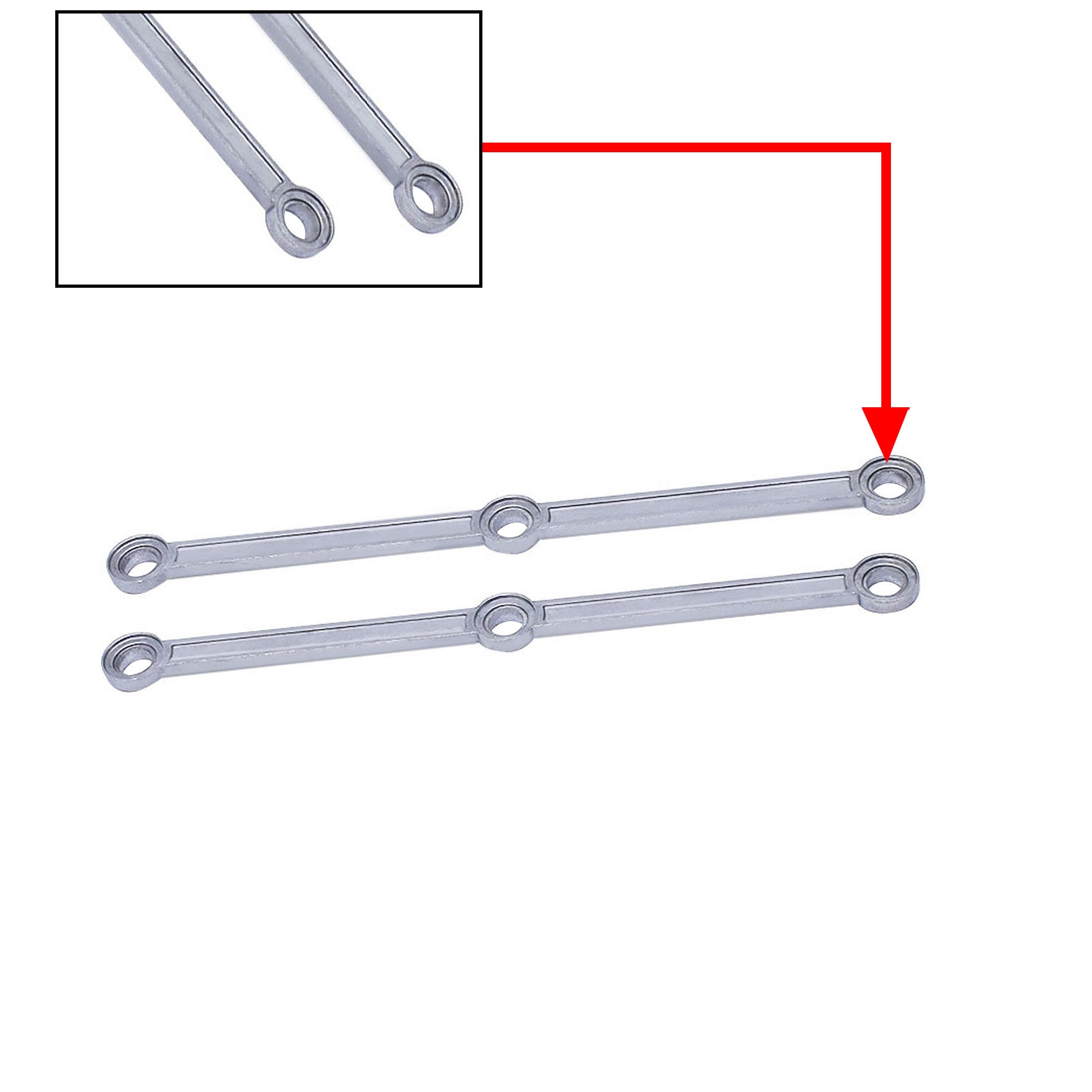 Intake Manifold Swirl Flap Repair Runner Connecting Rod Set for Mercedes OM642