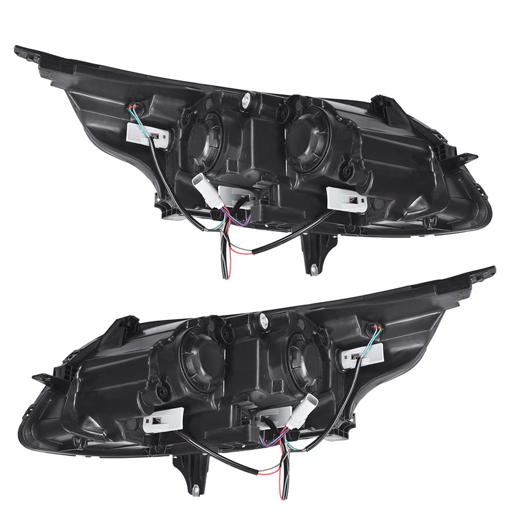 TOPPARTZ Chrome Halogen Projector Headlights Set Fit For 2013-2015 Chevy Malibu
