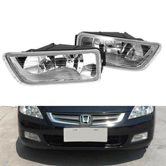 TOPPARTZ Clear Bumper Driving Fog Lights LH RH Pair Fit for 2003-2007 Honda Accord 4DR Sedan