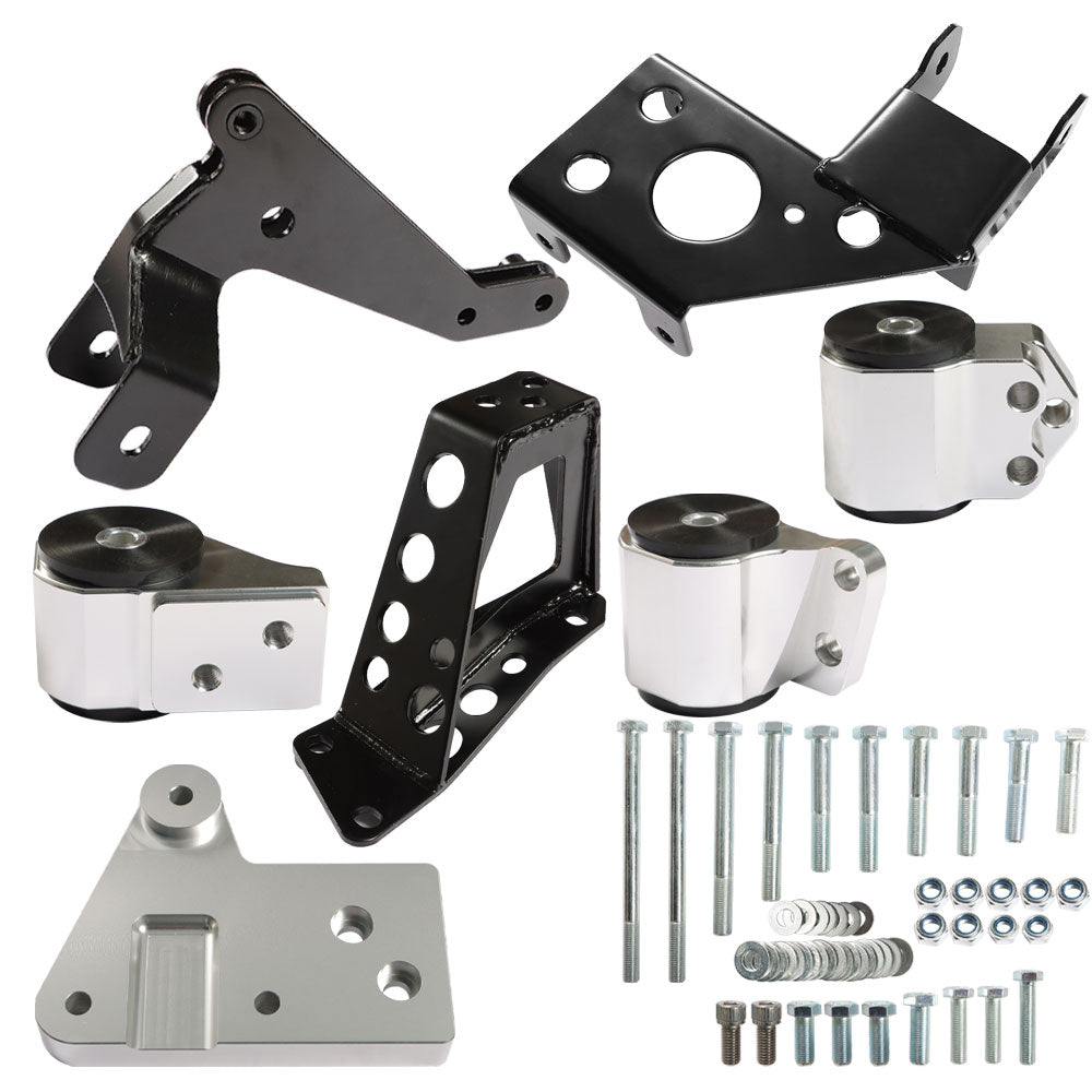 TOPPARTZ Engine Mounts Motor Swap Kit For Civic 1992 1993-1995 EG K20 K24 EG K-series