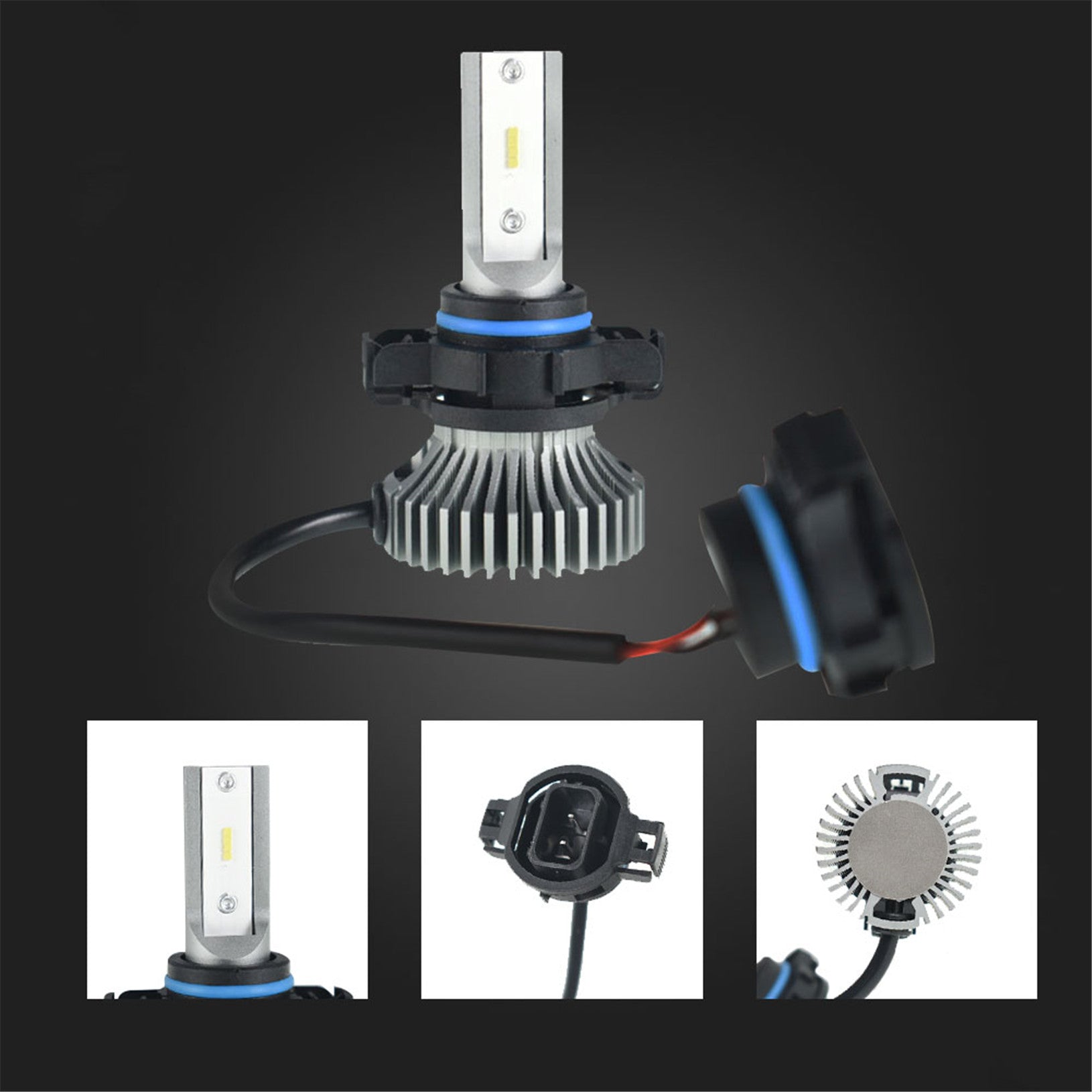 TOPPARTZ F3-5202 LED Fog Light Bulbs 6000K 3000LM 20W Fog Light LED Conversion Kit, Pack of 2