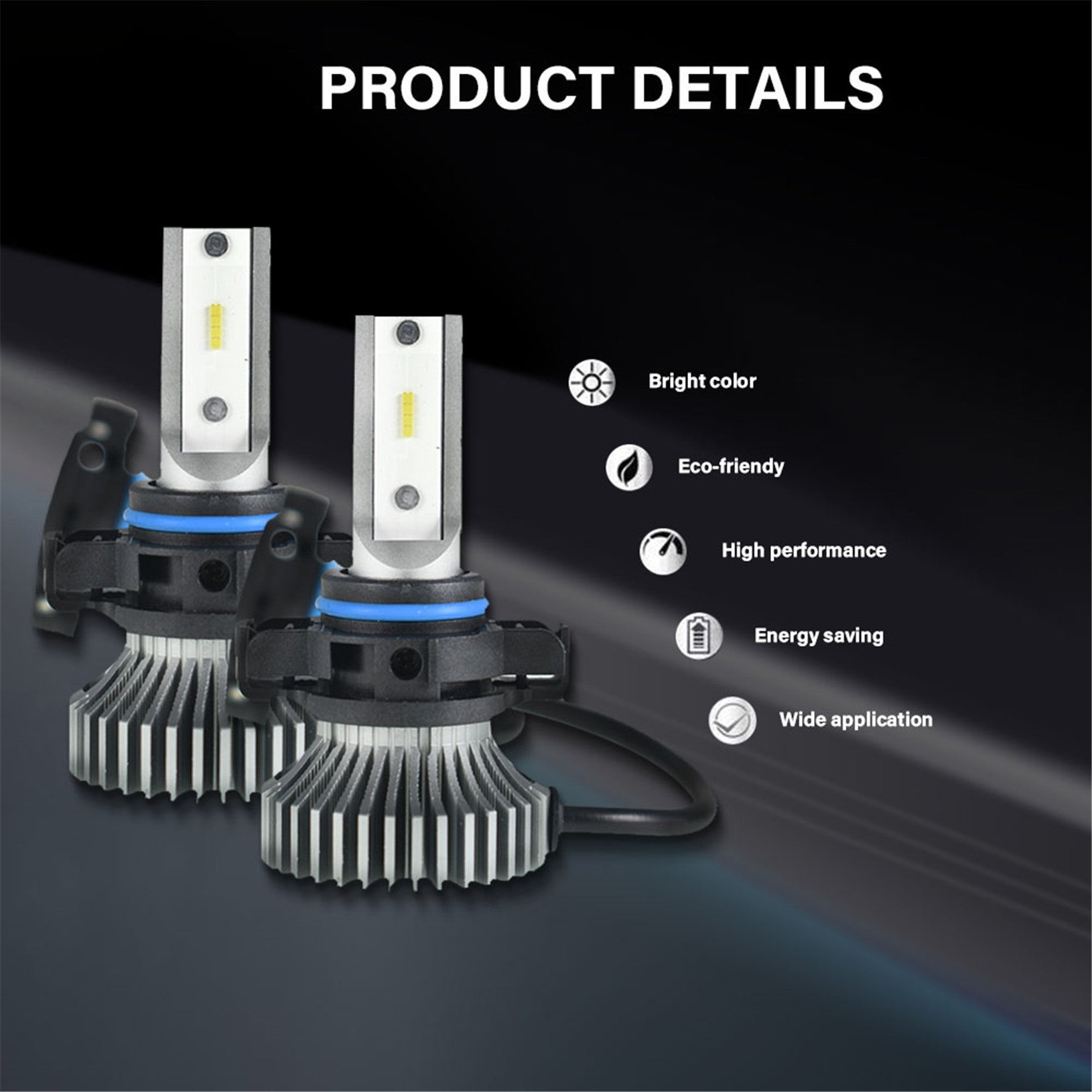 TOPPARTZ F3-5202 LED Fog Light Bulbs 6000K 3000LM 20W Fog Light LED Conversion Kit, Pack of 2