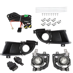 TOPPARTZ Fog Lights Assembly Replacement for 2004 2005 Mitsubishi Lancer Clear Lens Bumper Fog Lamp Left+Right Side (Passenger & Driver Side)