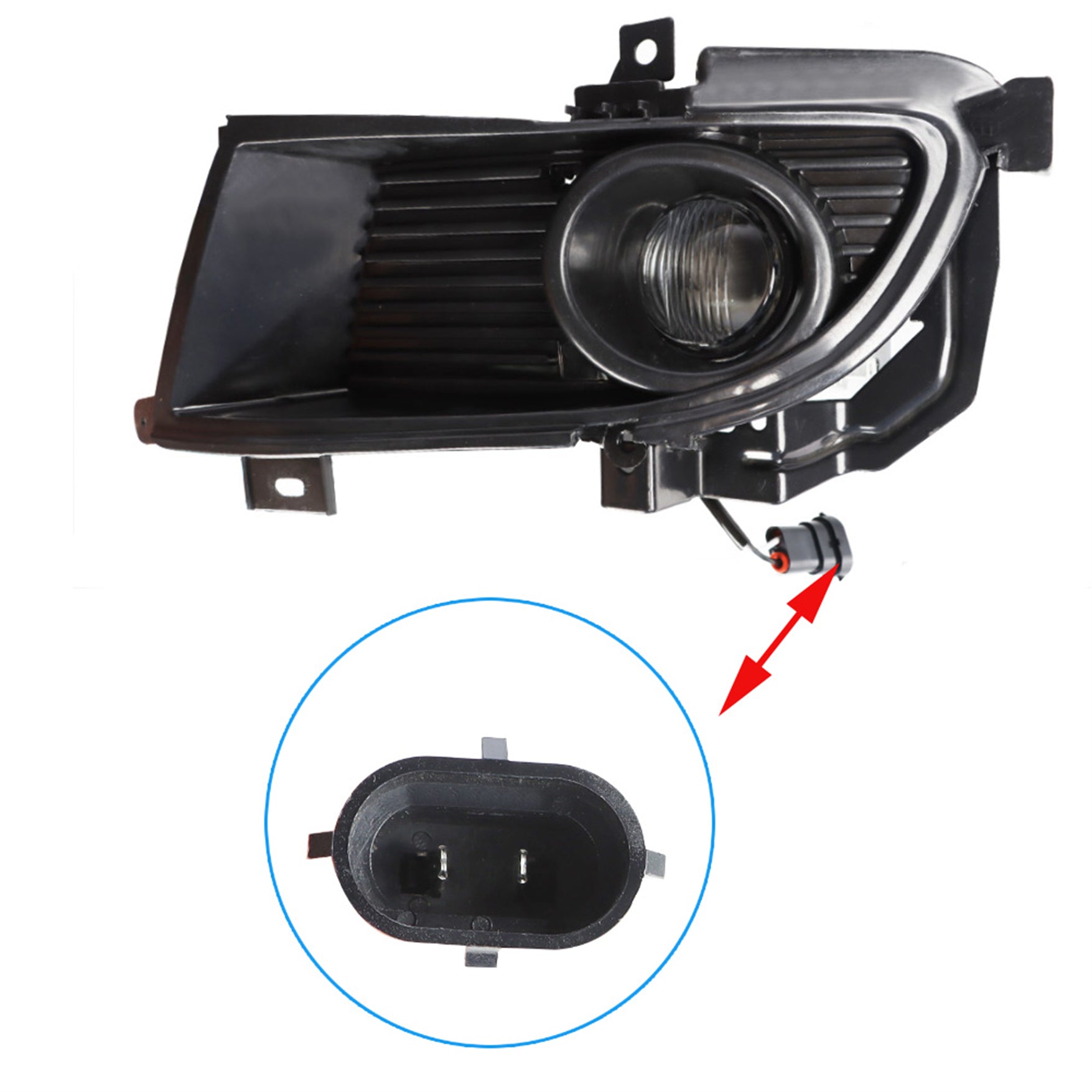 TOPPARTZ Fog Lights Assembly Replacement for 2004 2005 Mitsubishi Lancer Clear Lens Bumper Fog Lamp Left+Right Side (Passenger & Driver Side)