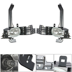 Fog Lights Lamps w/Wiring+Switch Kit Pair For Honda Accord Sedan 2008-2010