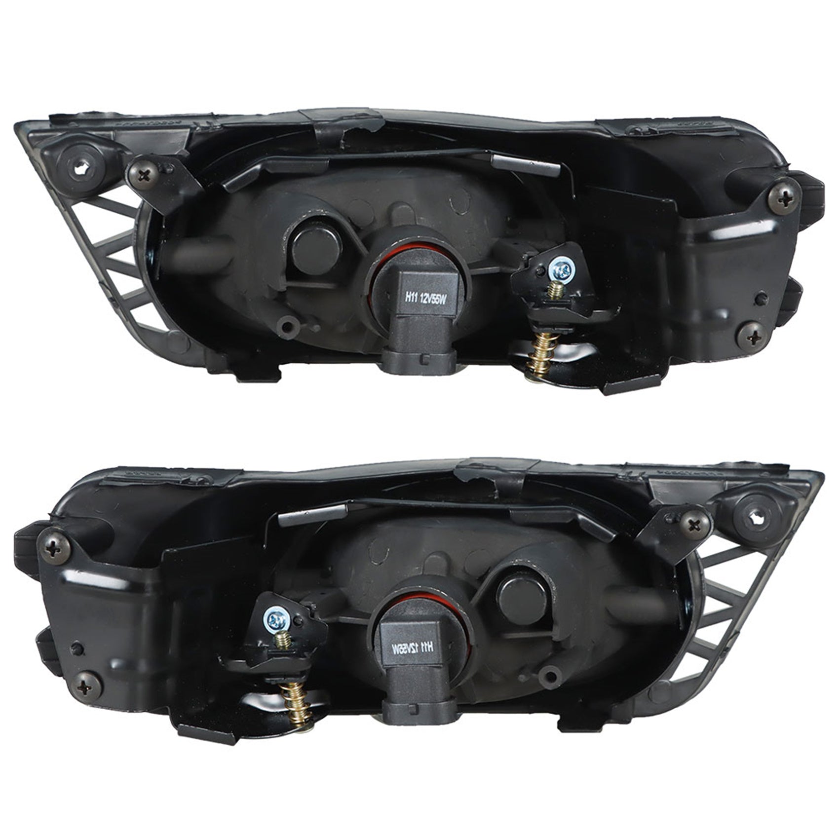 TOPPARTZ Fog Lights Assembly Replacement for 2009 2010 2011 Honda Civic Sedan Clear Lens Bumper Fog Lamp Left+Right Side (Passenger & Driver Side)