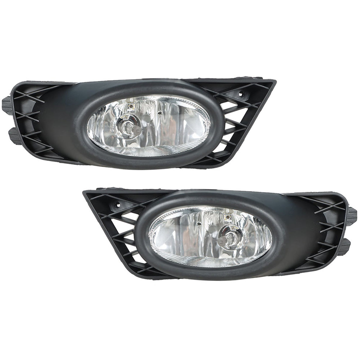 TOPPARTZ Fog Lights Assembly Replacement for 2009 2010 2011 Honda Civic Sedan Clear Lens Bumper Fog Lamp Left+Right Side (Passenger & Driver Side)