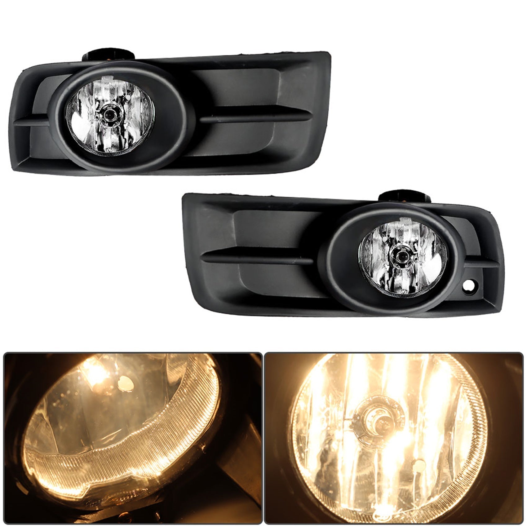 TOPPARTZ Fog Lights Assembly for 2010 2011 2012 2013 2014 Chevy Cruze Bumper Fog Lamp + Wiring Switch Left+Right Side (Passenger & Driver Side)