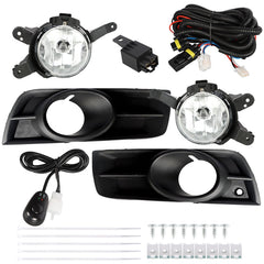 TOPPARTZ Fog Lights Assembly for 2010 2011 2012 2013 2014 Chevy Cruze Bumper Fog Lamp + Wiring Switch Left+Right Side (Passenger & Driver Side)