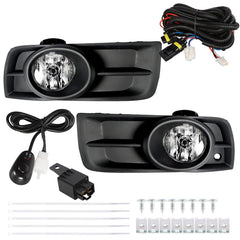 TOPPARTZ Fog Lights Assembly for 2010 2011 2012 2013 2014 Chevy Cruze Bumper Fog Lamp + Wiring Switch Left+Right Side (Passenger & Driver Side)