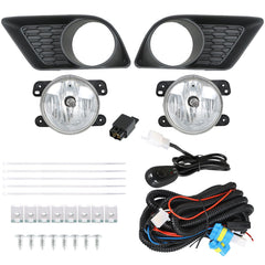 TOPPARTZ Fog Lights Assembly Replacement for 2011 2012 2013 2014 Dodge Clear Lens Bumper Fog Lamp Left+Right Side(Passenger & Driver Side)