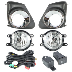TOPPARTZ Fog Lights Assembly Replacement for 2011 2012 2013 Toyota Corolla Clear Lens Bumper Fog Lamp Left+Right Side (Passenger & Driver Side)