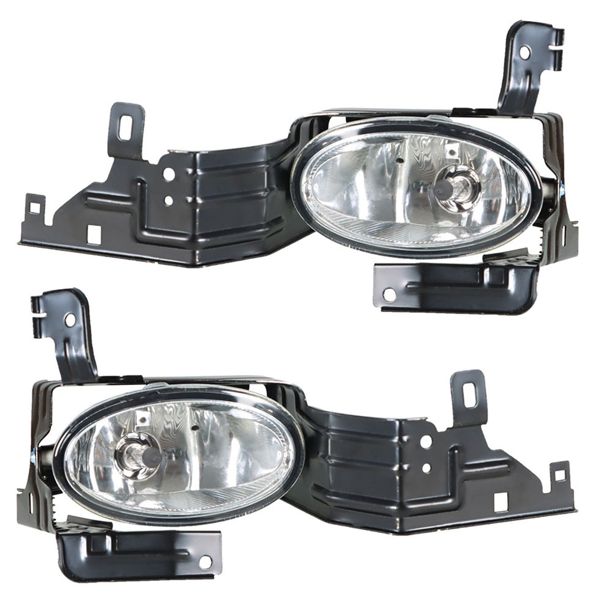 TOPPARTZ Fog Lights Assembly Replacement for 2011 2012 Honda Accord Sedan Clear Lens Bumper Fog Lamp Left+Right Side(Bulbs+Bezel+Switch)