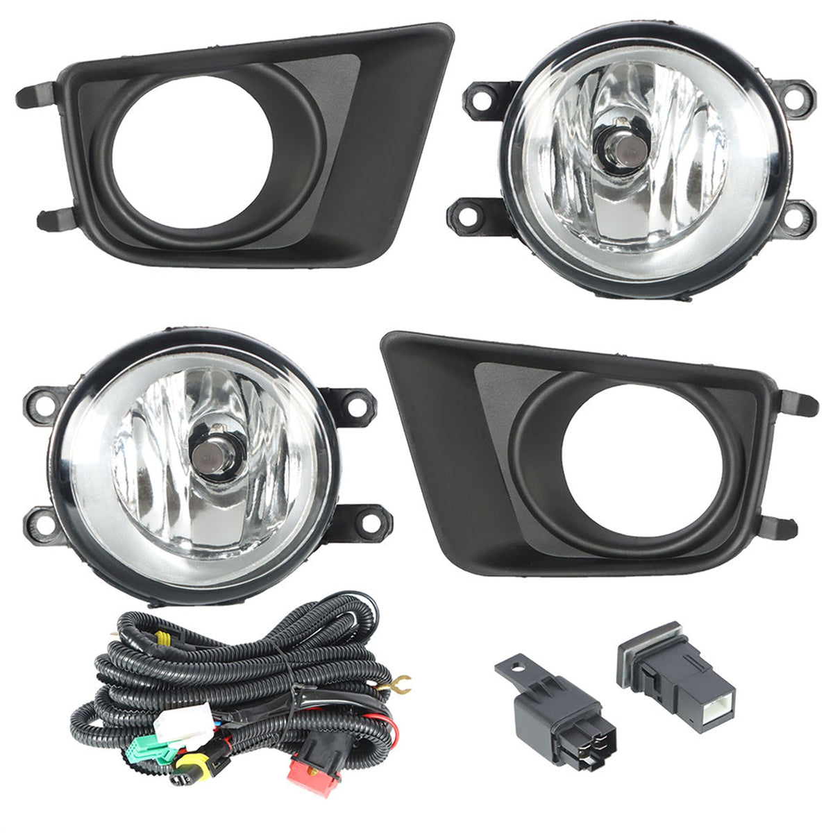 TOPPARTZ Fog Lights Assembly for 2012- 2015 Toyota Tacoma Left+Right Side