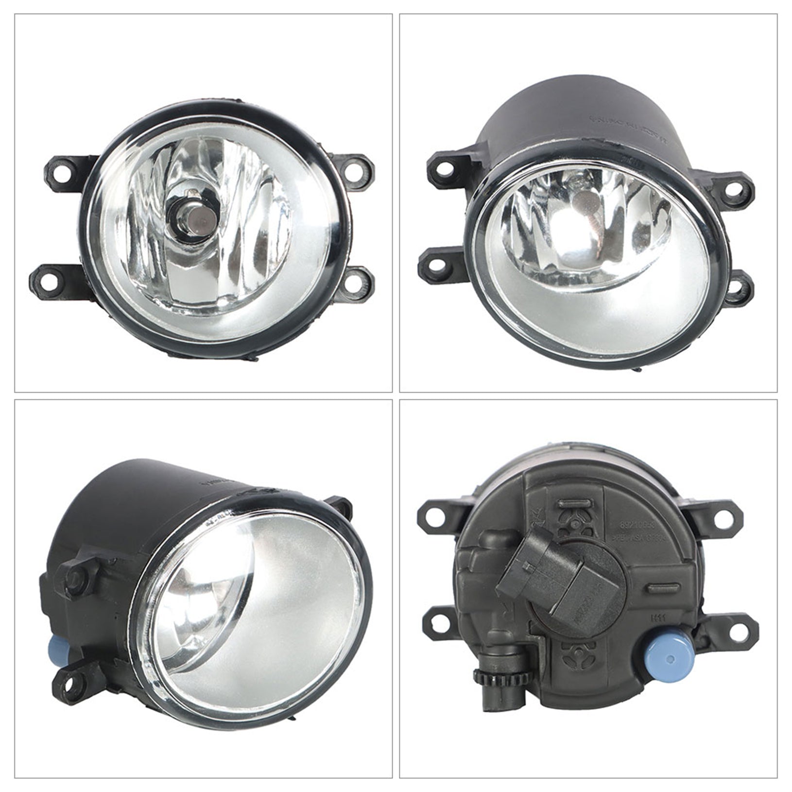 TOPPARTZ Fog Lights Assembly Replacement for 2012 2013 2014 Toyota Prius C Clear Lens Bumper Fog Lamp Left+Right Side (Passenger & Driver Side)