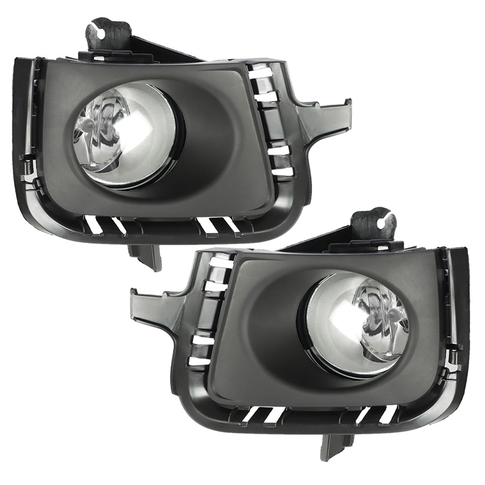 TOPPARTZ Fog Lights Assembly Replacement for 2012 2013 2014 Toyota Prius C Clear Lens Bumper Fog Lamp Left+Right Side (Passenger & Driver Side)
