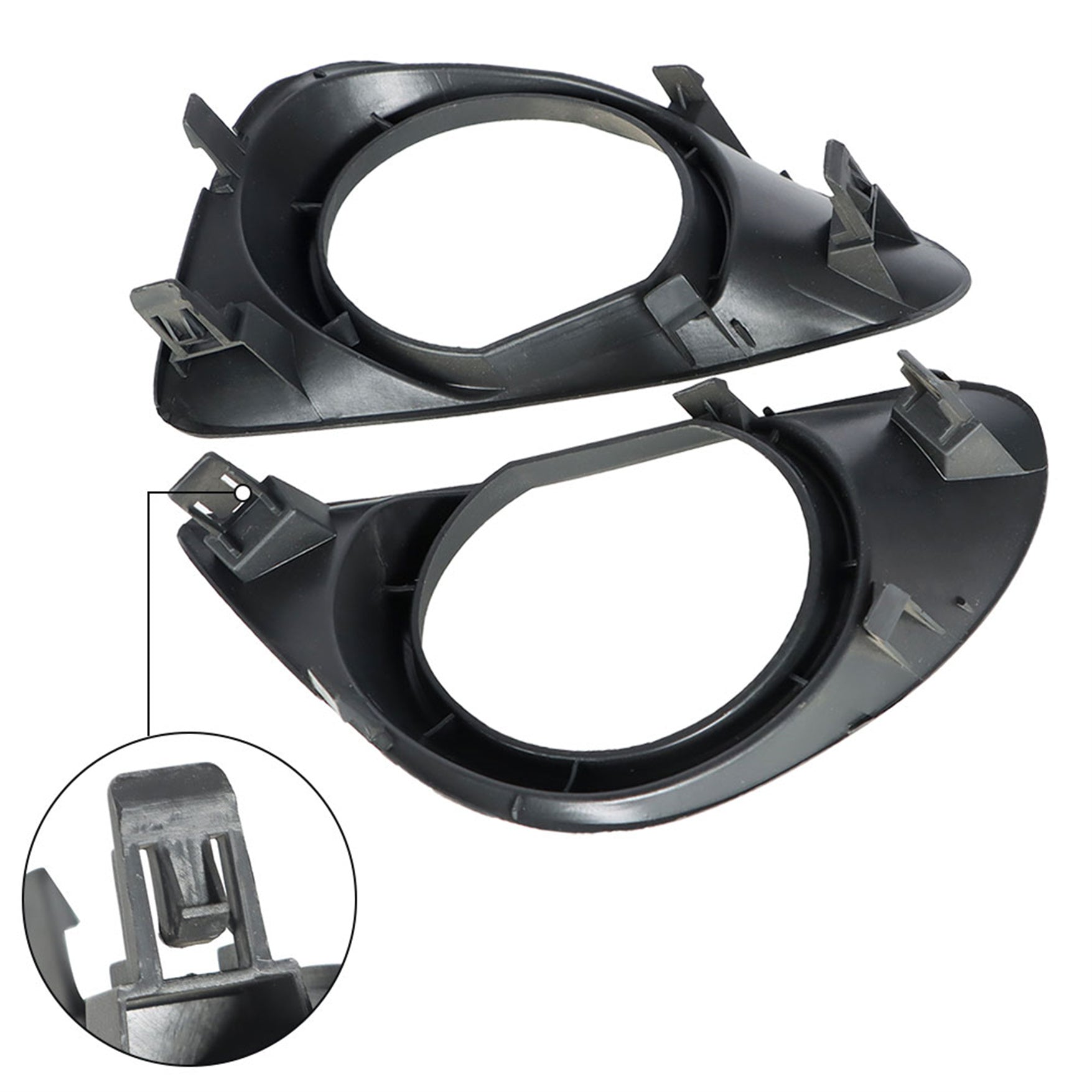 TOPPARTZ Fog Lights Assembly Replacement for 2012-2014 Toyota Yaris Hatchback Clear Lens Bumper Fog Lamp Left+Right Side (Passenger & Driver Side)