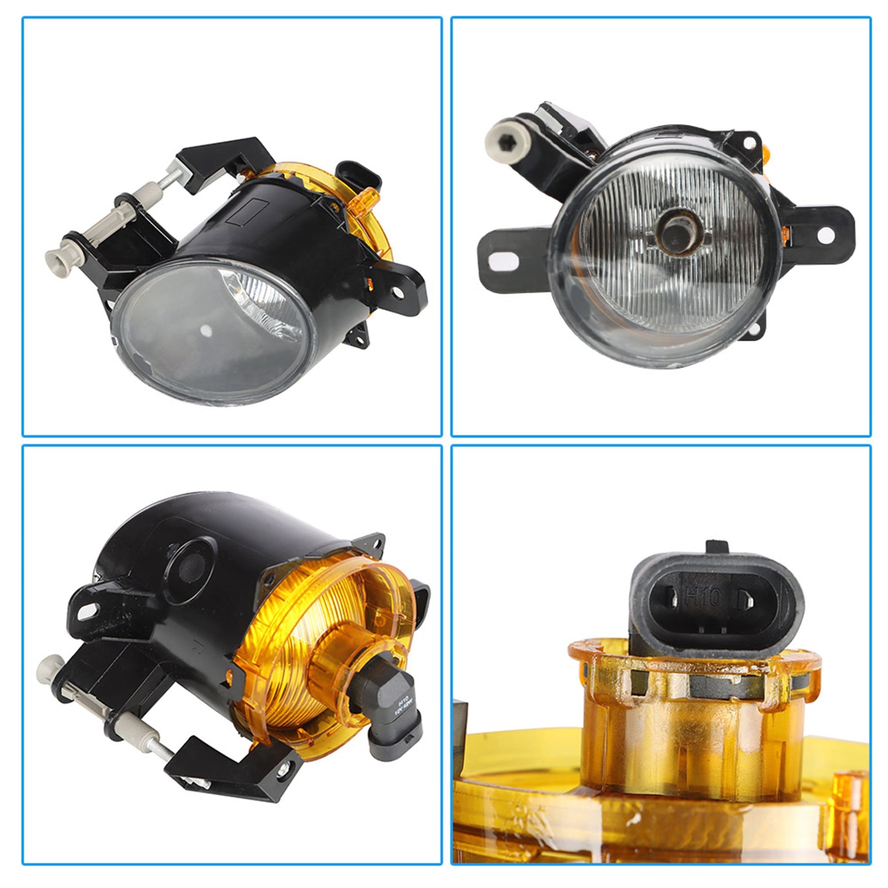 TOPPARTZ Fog Lights Assembly Replacement for 2013 2014 2015 Chevy Malibu Clear Lens Bumper Fog Lamp Left+Right Side(Switch+Bulbs+Cover)