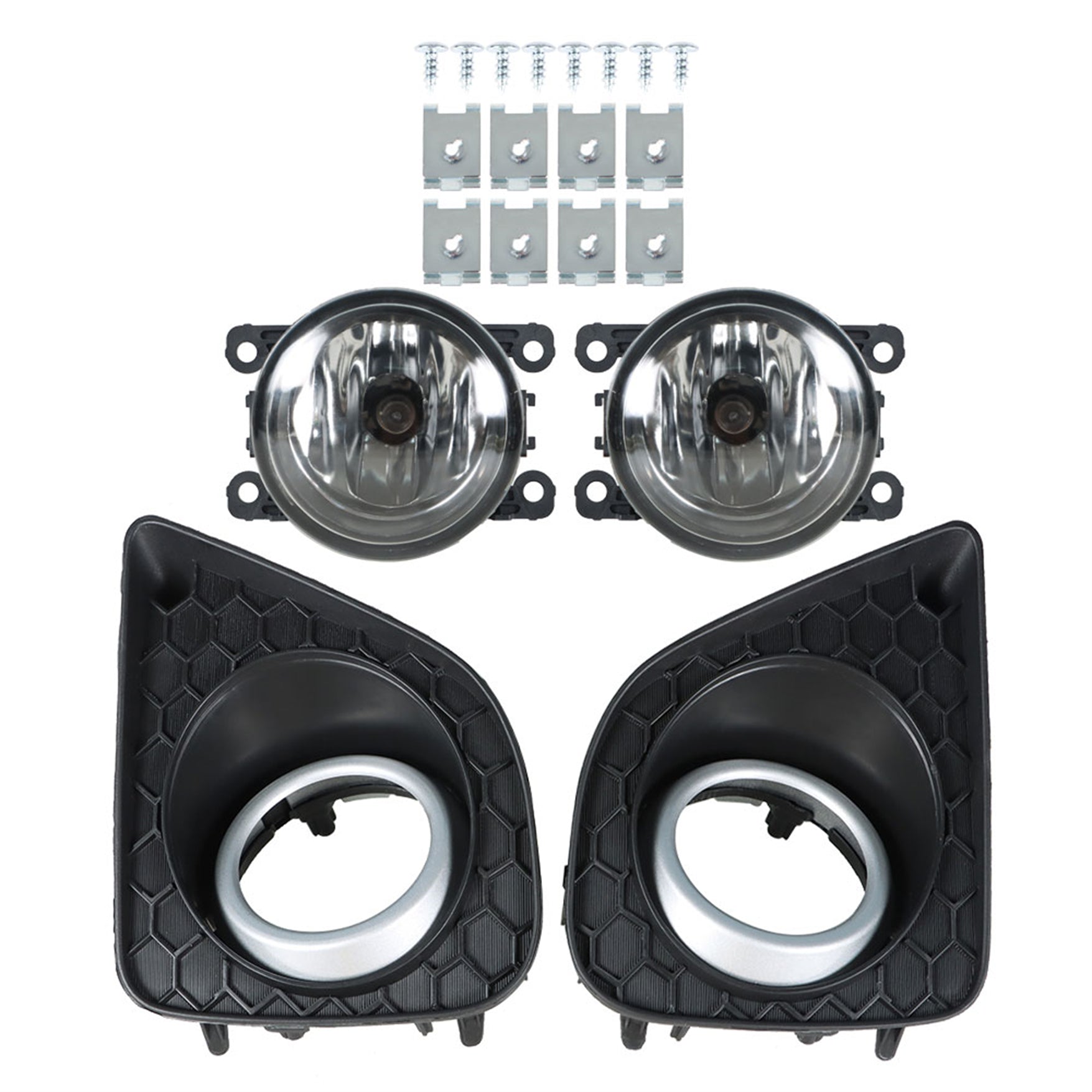 TOPPARTZ Fog Lights Assembly Replacement for 2013-2015 2Dr Honda Accord Coupe Glass Len Bumper Fog Lamp Left+Right Side (Passenger & Driver Side)