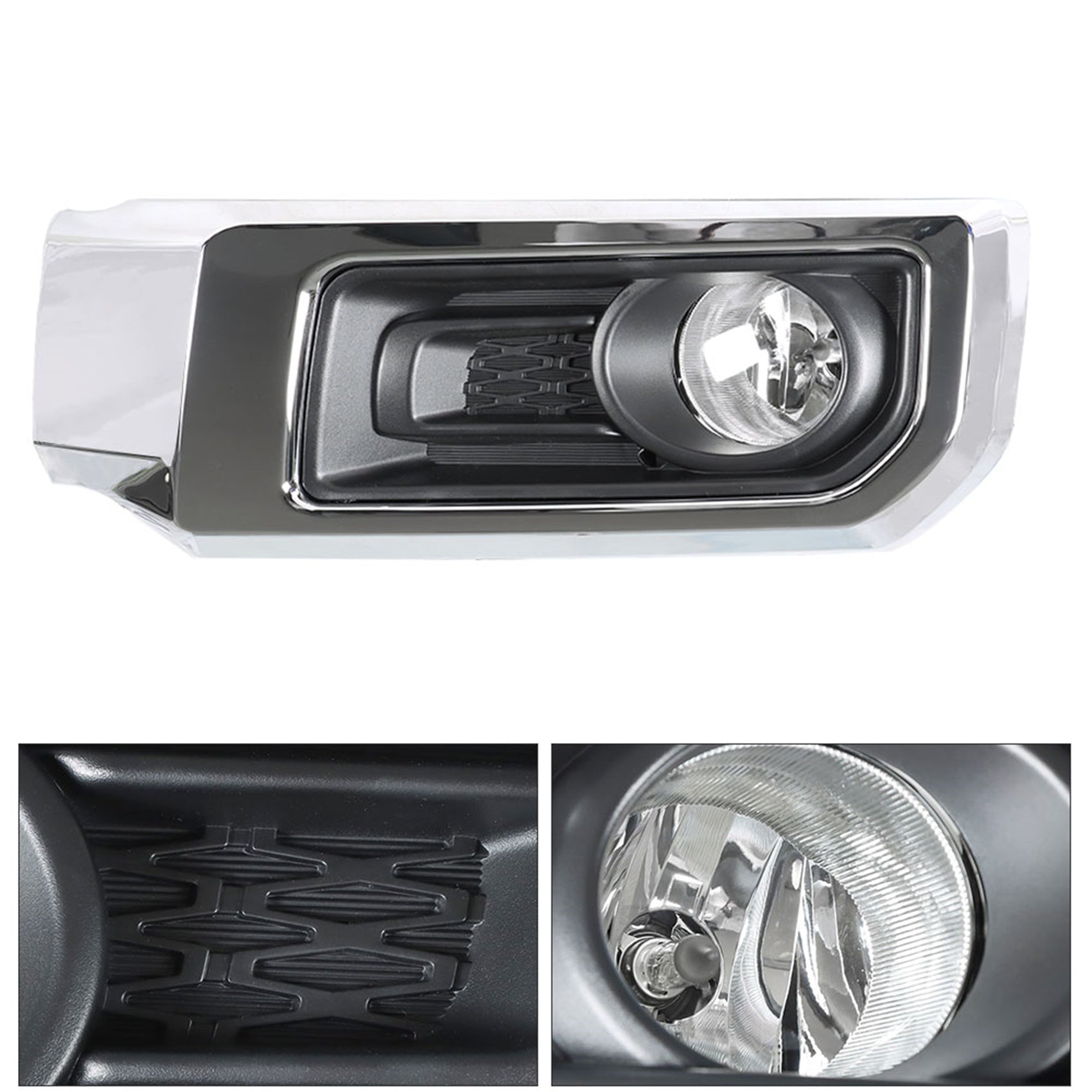 TOPPARTZ Fog Lights Assembly Replacement for 2014-2021 Toyota 4Runner Limited Clear Lens Bumper Fog Lamp Left+Right Side (Passenger & Driver Side)
