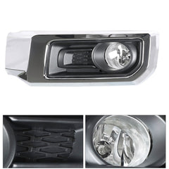 TOPPARTZ Fog Lights Assembly Replacement for 2014-2021 Toyota 4Runner Limited Clear Lens Bumper Fog Lamp Left+Right Side (Passenger & Driver Side)