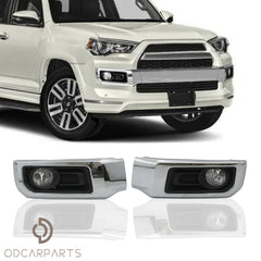 TOPPARTZ Fog Lights Assembly Replacement for 2014-2021 Toyota 4Runner Limited Clear Lens Bumper Fog Lamp Left+Right Side (Passenger & Driver Side)