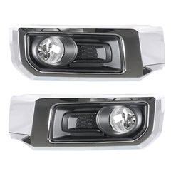 TOPPARTZ Fog Lights Assembly Replacement for 2014-2021 Toyota 4Runner Limited Clear Lens Bumper Fog Lamp Left+Right Side (Passenger & Driver Side)