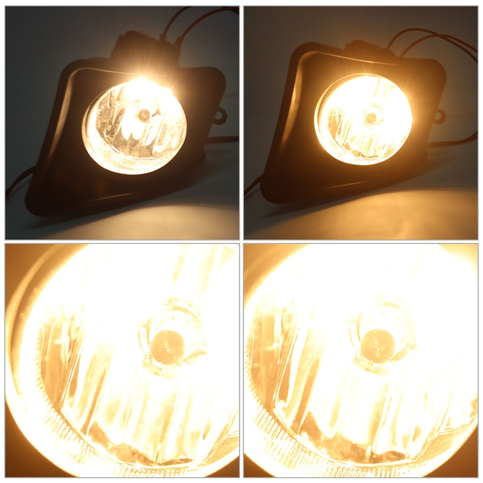 TOPPARTZ Fog Lights Assembly Replacement for 2014-2021 Toyota Tundra Clear Lens Bumper Fog Lamp Left+Right Side (Passenger & Driver Side)