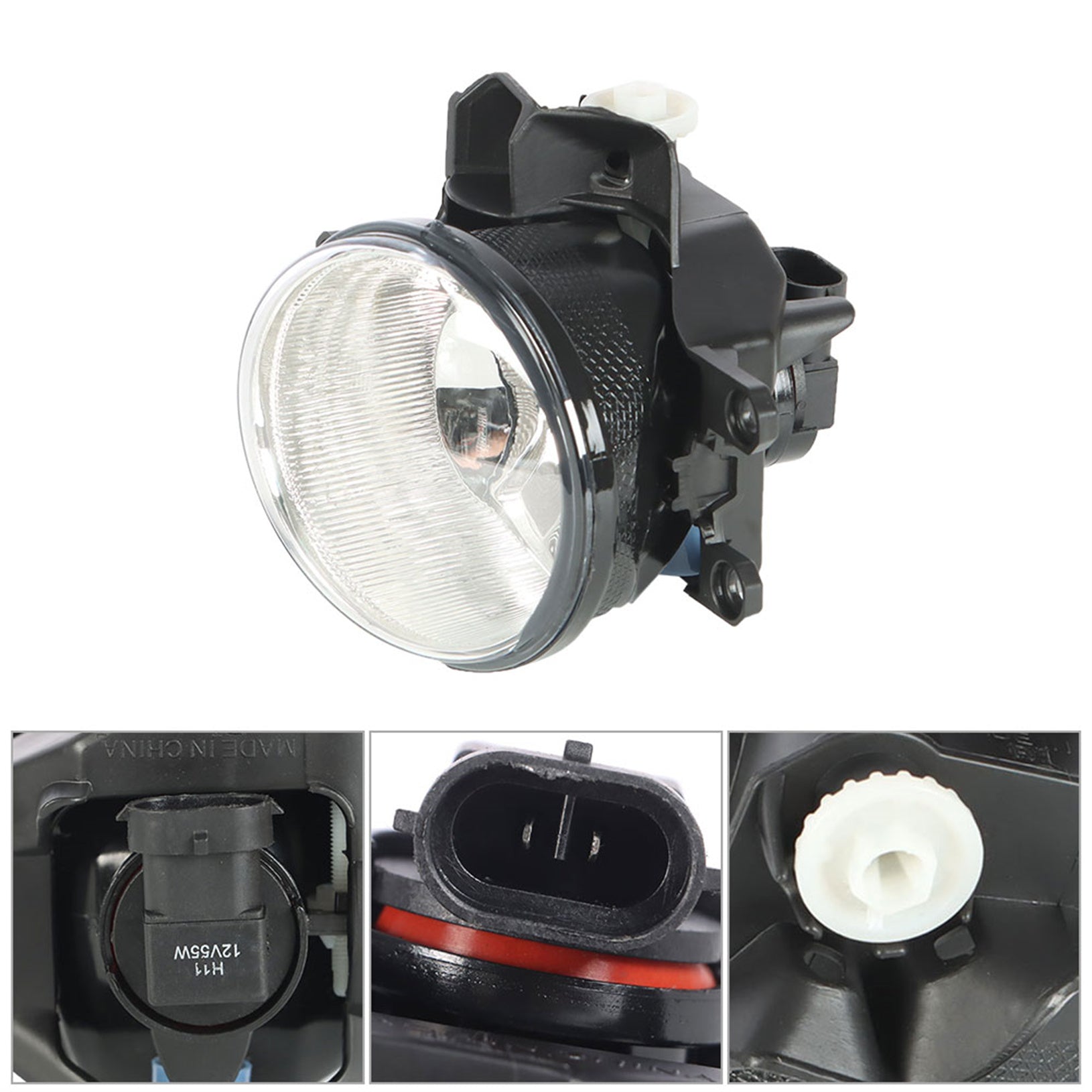 TOPPARTZ Fog Lights Assembly Replacement for 2014-2021 Toyota Tundra Clear Lens Bumper Fog Lamp Left+Right Side (Passenger & Driver Side)
