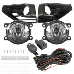 TOPPARTZ Fog Lights Assembly Replacement for 2017 2018 2019 Nissan Pathfinder Clear Lens Bumper Fog Lamp Left+Right Side (Passenger & Driver Side)