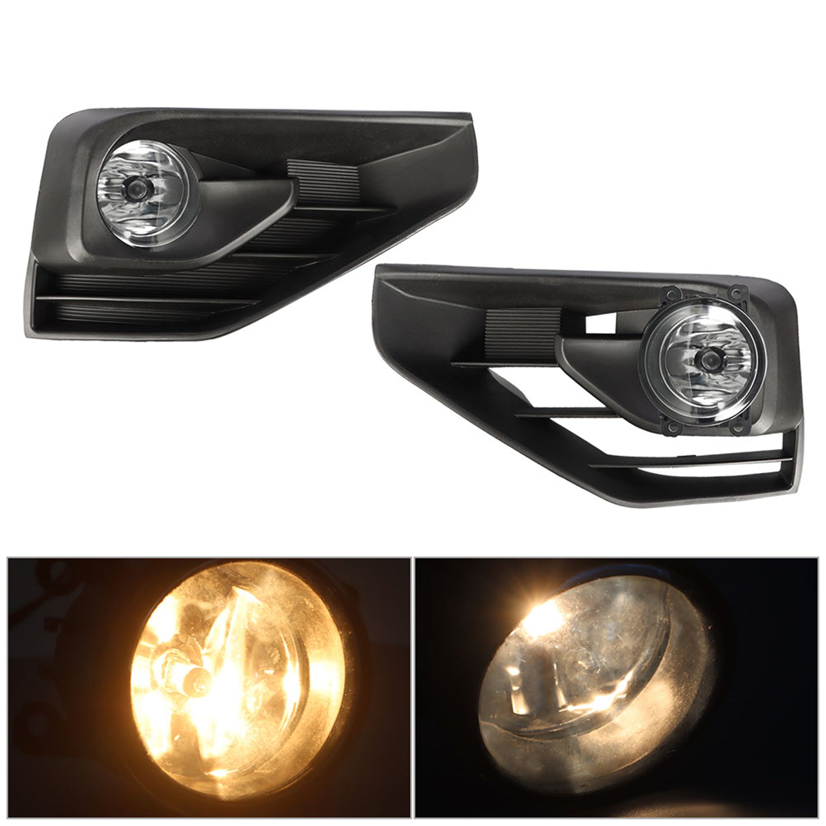 TOPPARTZ Fog Lights Assembly Replacement for 2017 2018 2019 Nissan Pathfinder Clear Lens Bumper Fog Lamp Left+Right Side (Passenger & Driver Side)