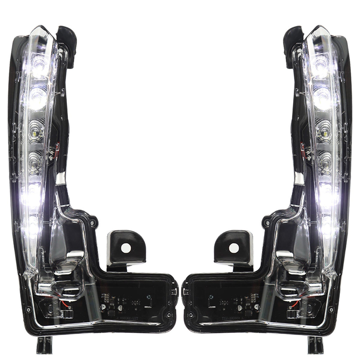 TOPPARTZ Fog Lights Assembly Replacement for 2017 2018 2019 Toyota Corolla SE XSE Clear Lens Bumper Fog Lamp Left+Right Side (Passenger & Driver Side)