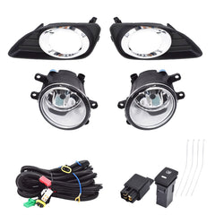 TOPPARTZ Fog Lights, Fog Lamps (Clear Lens) for 2010-2011 Toyota Camry - Includes Switch and Wiring Kit (2pcs a Set)