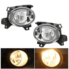 TOPPARTZ Fog Lights for 2013-2016 Nissan Pathfinder Clear Lens Bumper Fog Lamp Left+Right Side(Bulbs+Bezel+Switch)