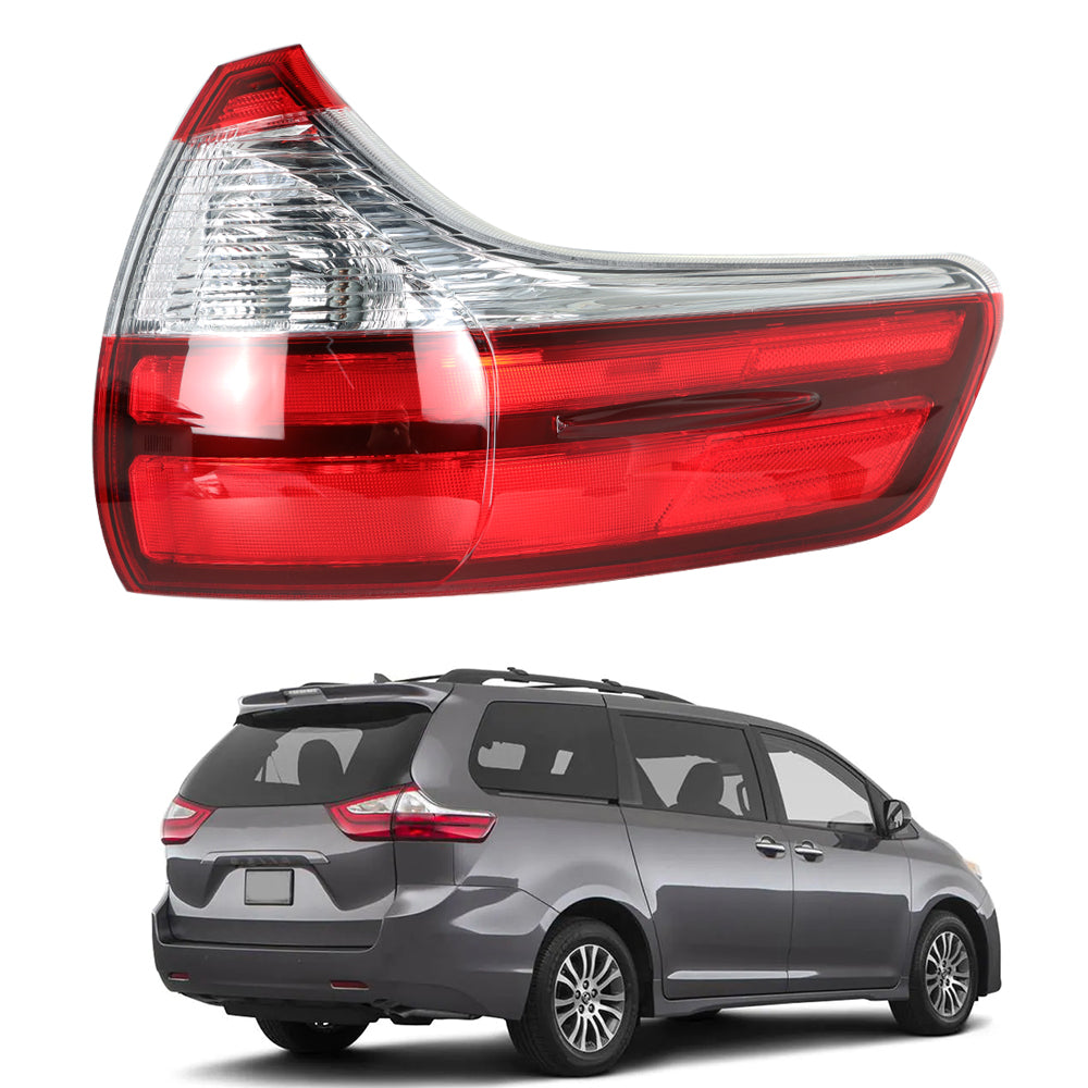 TOPPARTZ For 2015-2020 Toyota Sienna Base L LE XLE Right Outer Tail Light Lamp