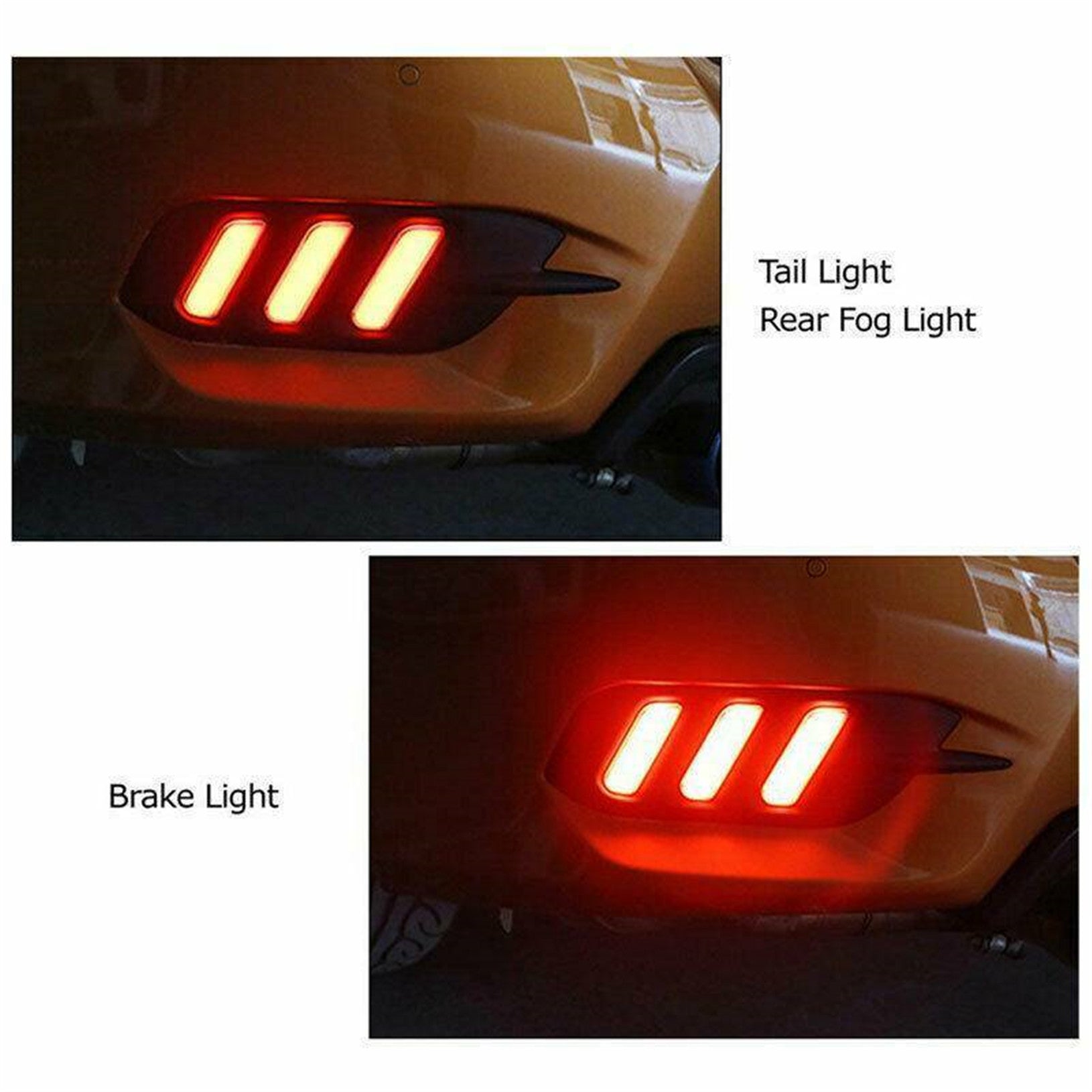 TOPPARTZ For Honda Civic Sedan 2016-2019 LED Reflector Rear Bumper Brake Lamp