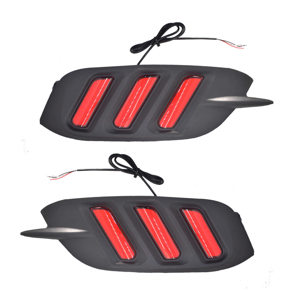 TOPPARTZ For Honda Civic Sedan 2016-2019 LED Reflector Rear Bumper Brake Lamp