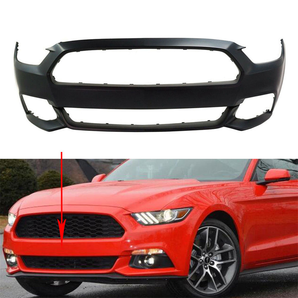 TOPPARTZ Front Bumper Cover Primed for 2015-2017 Ford Mustang Except Shelby Model FR3Z17D957AAPTM