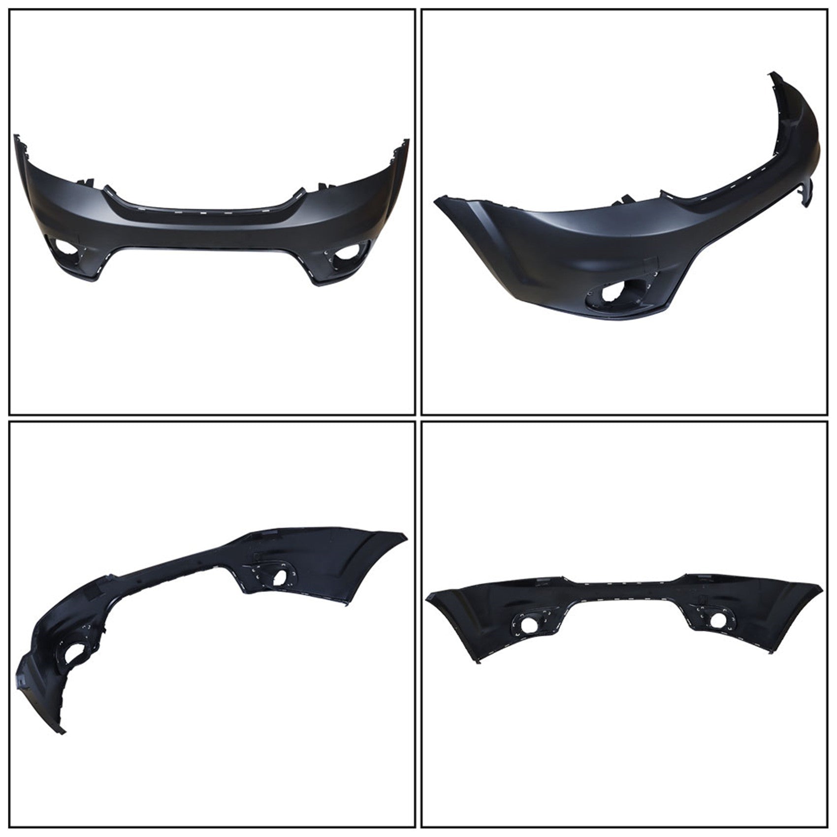 Front Bumper Cover w/ Fog Lamp Holes For 2011 2012 2013-2018 Dodge Journey Sport