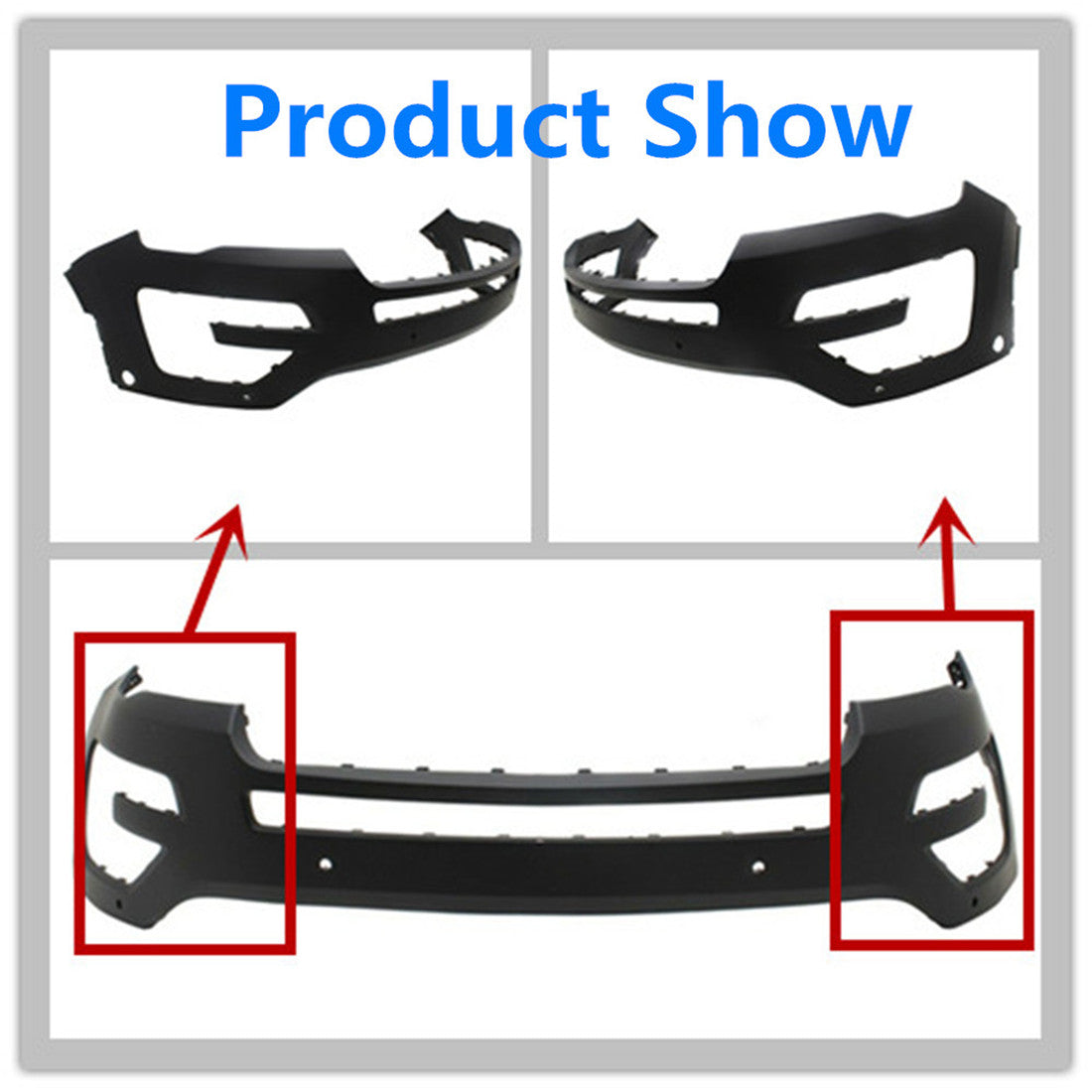 TOPPARTZ Front Bumper Cover for Ford Explorer 2016 2017 FO1000727