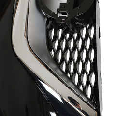 TOPPARTZ Front Bumper Grille For 2016 - 2017 Nissan Maxima Chrome Black Grill Kit
