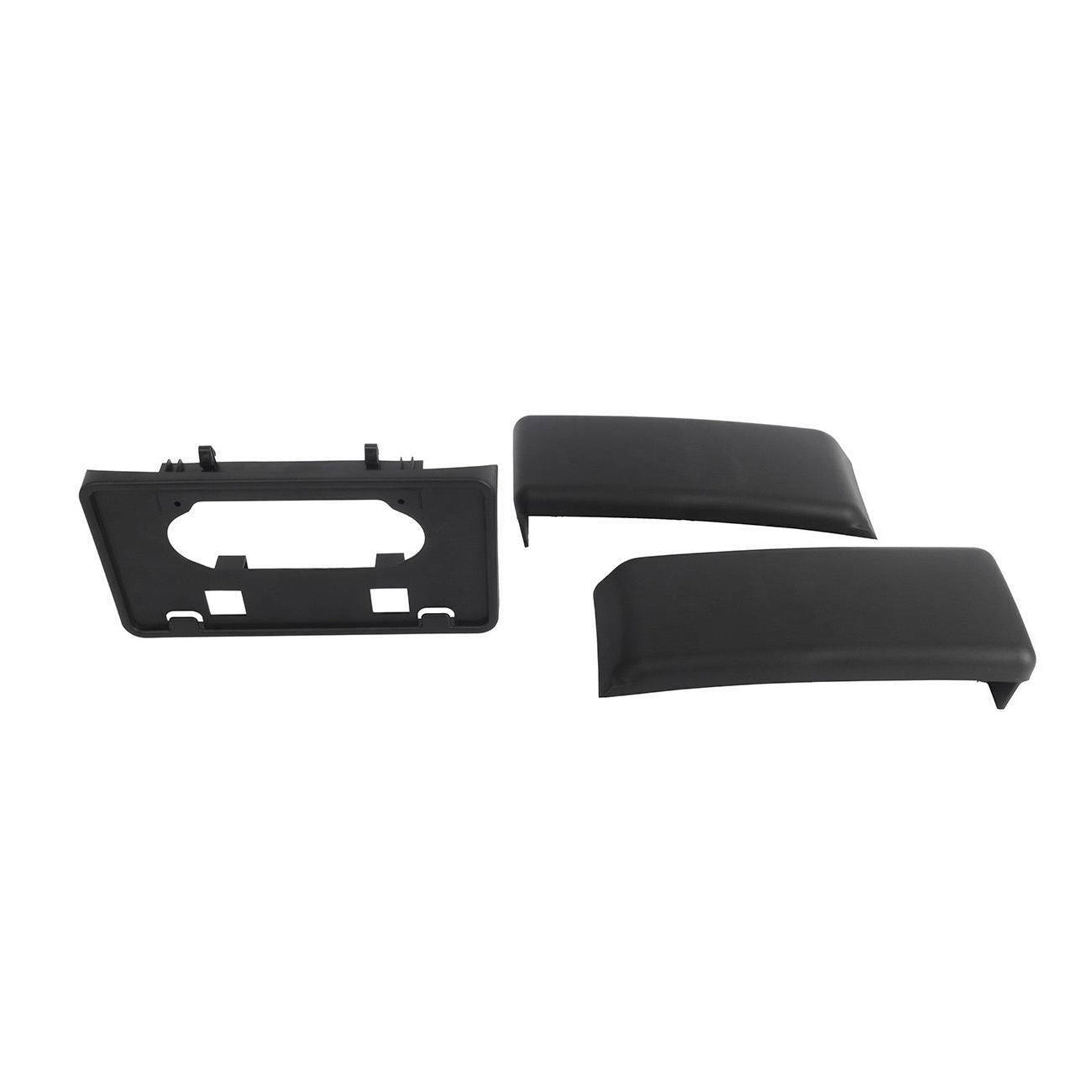 TOPPARTZ Front Bumper Guards Pads License Plate Frame Bracket Replacement for 2009-2014 Ford F-150 9L3Z17E810B 9L3Z17A385A