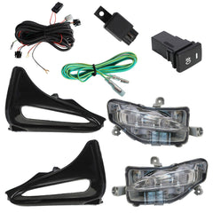 TOPPARTZ Front Bumper LED Fog Light w/Wiring+Switch For Toyota Corolla 2017-2019 Sedan