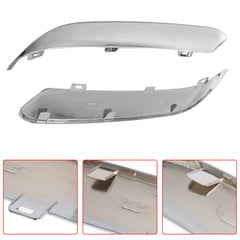 TOPPARTZ Front Bumper Molding Chrome Trim Set L and R Replacement for 2005-2010 Chrysler 300 5.7L Engine Chrome Plastic 4805939AA, 4805938AA